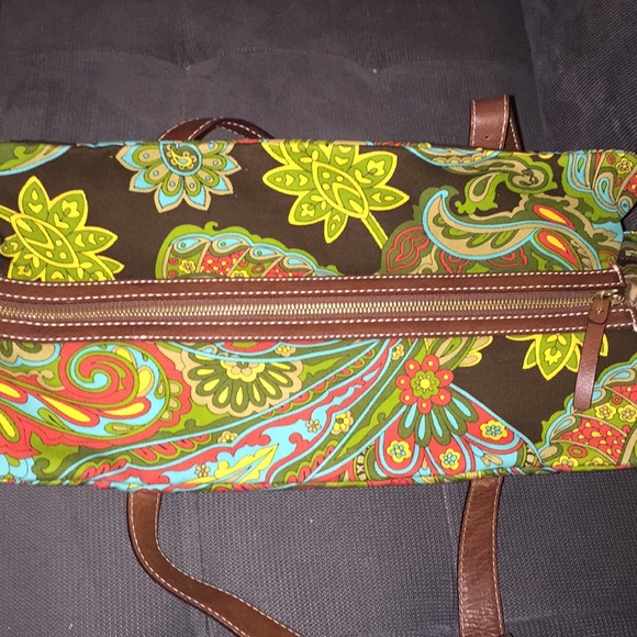 Kate Spade paisley shoulder bag gently worn - Picture 6 of 8